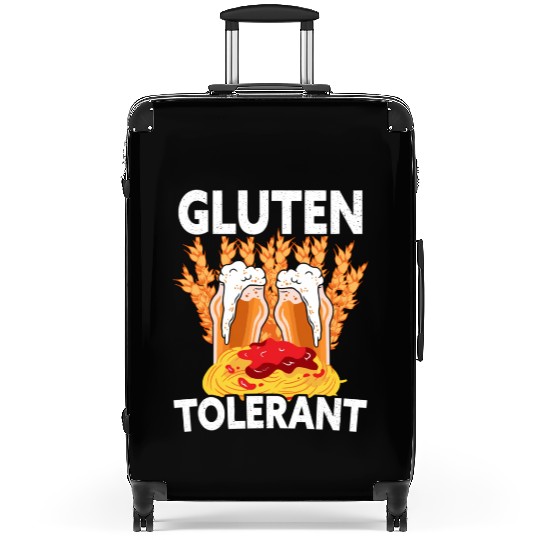 Gluten Tolerant Humor Meme Drinking Suitcases