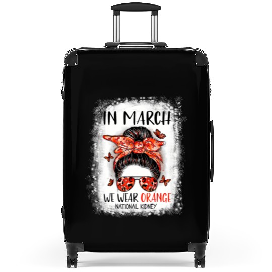 Bleached In March We Wear Orange National Ney Suitcases