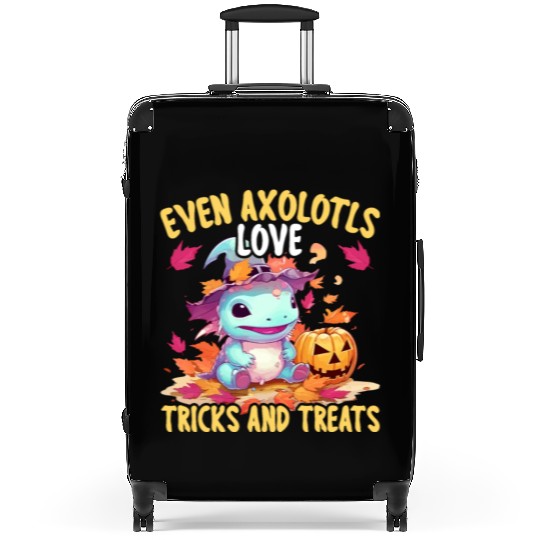 Axolotl Halloween Trick Or Treat Amphibian Axolotl Suitcases