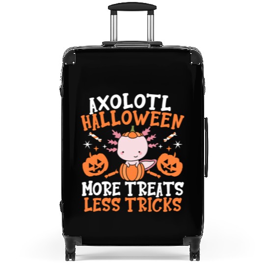 Axolotl Halloween Trick Or Treat Amphibian Axolotl Suitcases