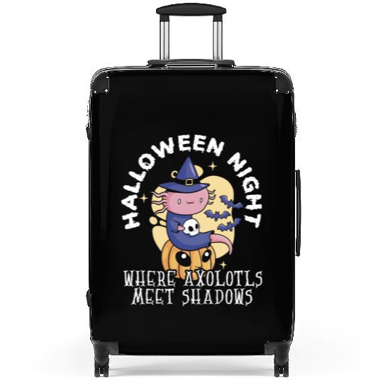 Axolotl Halloween Trick Or Treat Amphibian Axolotl Suitcases