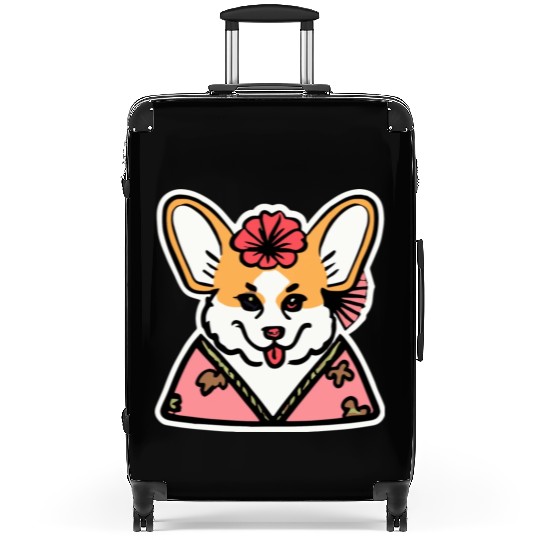 Geisha Corgi Dog Lover Welsh Suitcases
