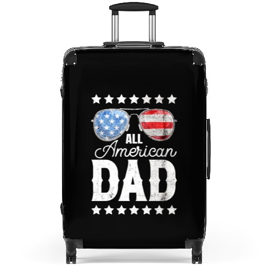 All American Dad 4th of July Father's Day Sunglass Suitcases