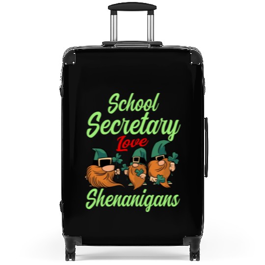 School Secretary St. Patrick's Day Suitcases