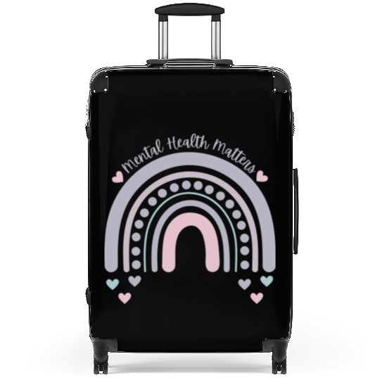 Mental Health Matters | Rainbow French Gray Suitcases