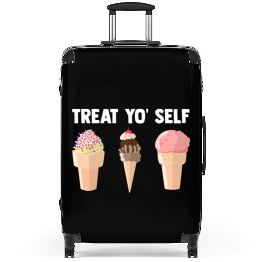 Ice Cream Treat Yo' Self Summertime Sherbet Gelato Suitcases