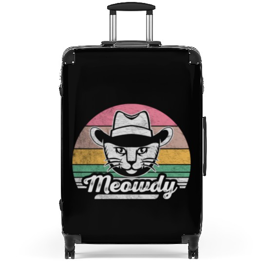 Mashup Between Meow And Howdy Cat Meme Cat Suitcases