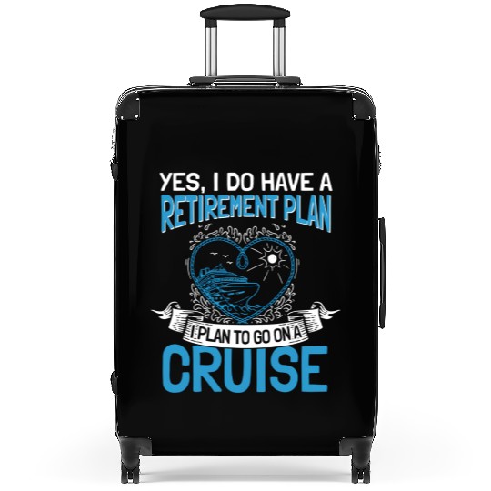 Cruising Vacation Retiree Cruise Ship Retiret Plan Suitcases