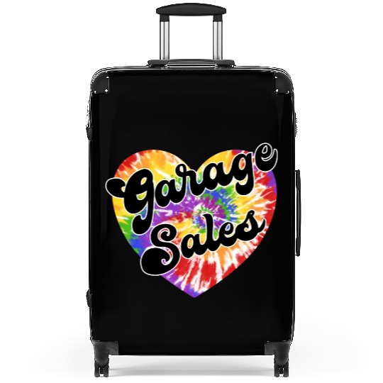Garage Sales tie dye heart Suitcases