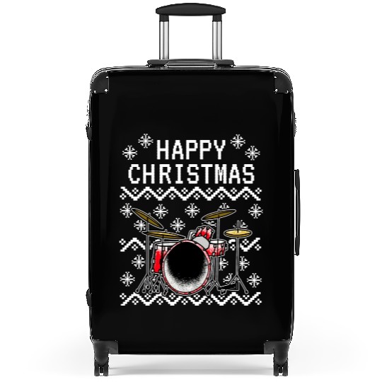 Drummer Ugly Christmas Musician Drum Teacher Suitcases
