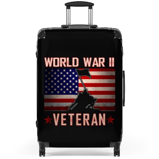 American Patriot Wwii Veteran Military World War 2 Suitcases