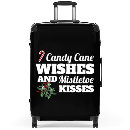 Candy Cane Wishes And Mistletoe Kisses Christmas Suitcases
