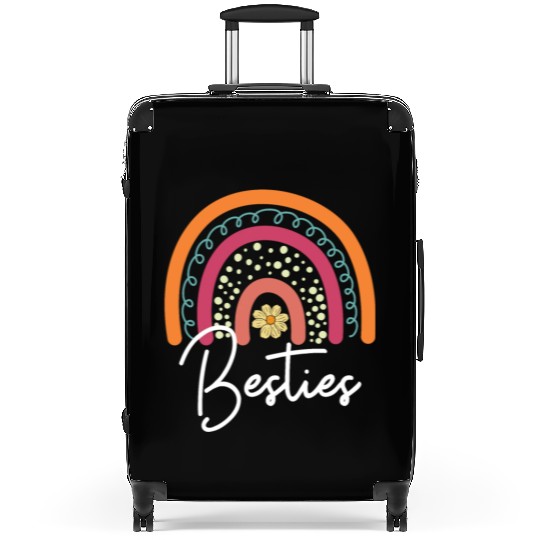 Besties Boho Rainbow I Love My Best Friend Besties Suitcases