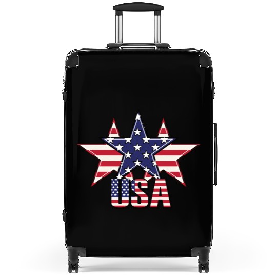 God bless America the land of the free Suitcases