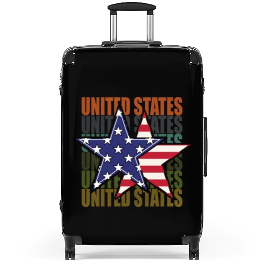 God bless America the land of the free Suitcases