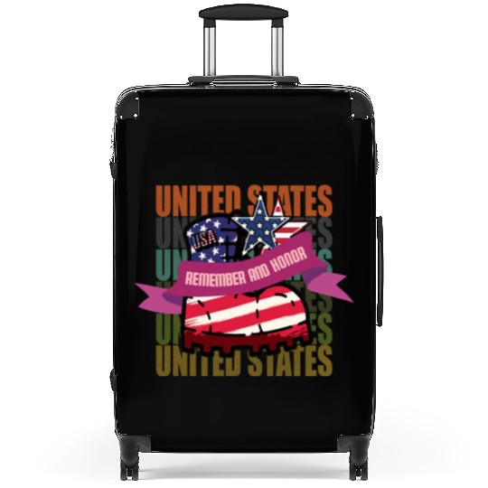God bless America the land of the free Suitcases