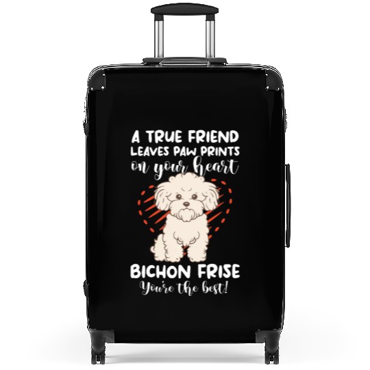 A True Friend Leaves Paw Prints On Your Heart Suitcases