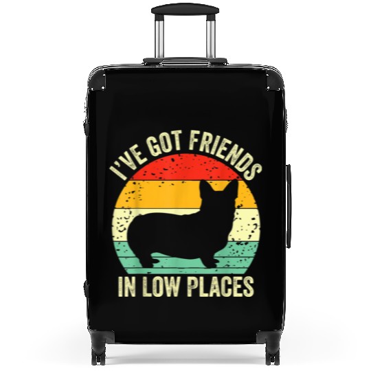 Zekonga Corgi Ive Got Friends In Low Places Suitcases