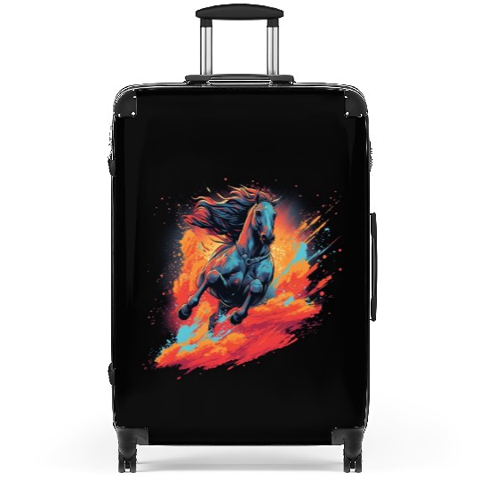 Horse Running Suitcases