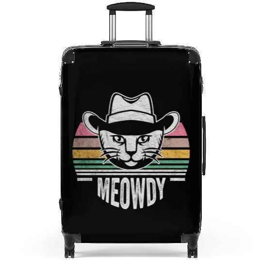 Mashup Between Meow And Howdy Cat Meme Cat Suitcases