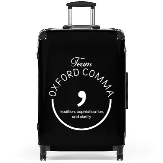 Team Oxford Comma Grammar And Punctuation Suitcases