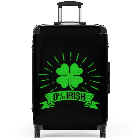 Irish St Patricks Day Shamrock Green Suitcases