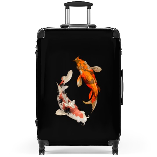 Japanese Koi Fish Nishikigoi Yin Yang Carp Suitcases