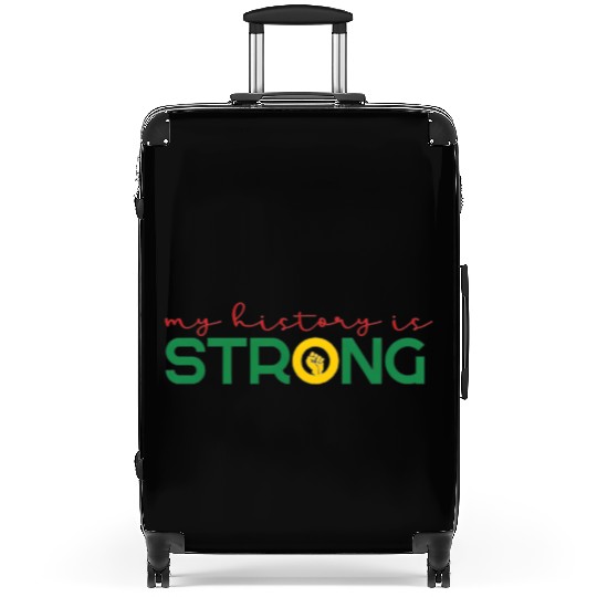 Strong History Juneteenth Fist African American Suitcases