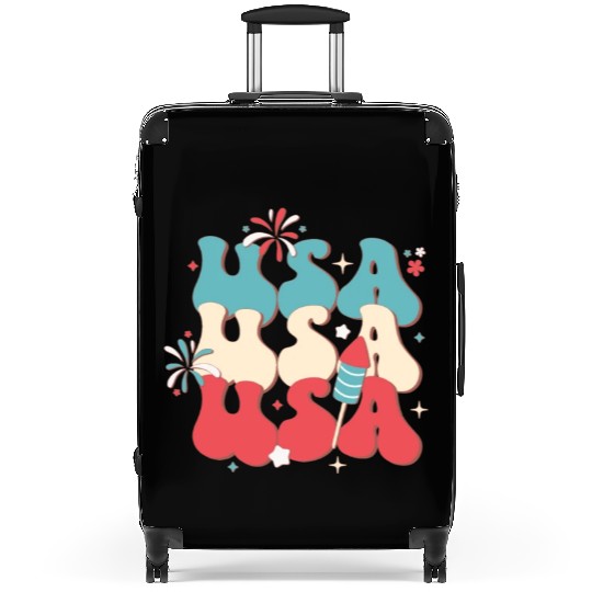 USA And Fireworks, Independence Day Suitcases