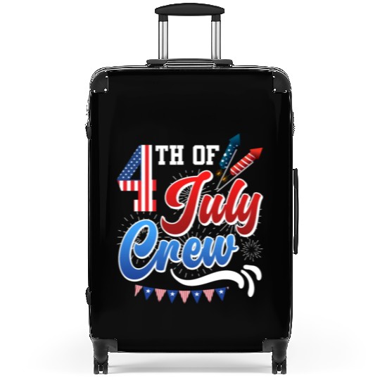 4th July Crew USA Independence Day America Party Suitcases