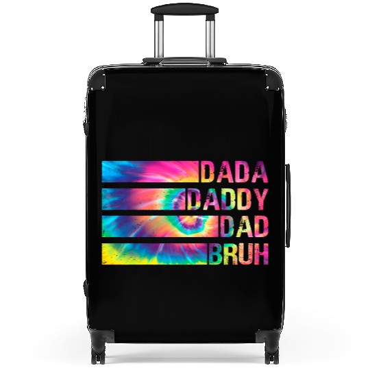 Dada Daddy Dad Bruh Distressed Tie Dye Men Wife Suitcases