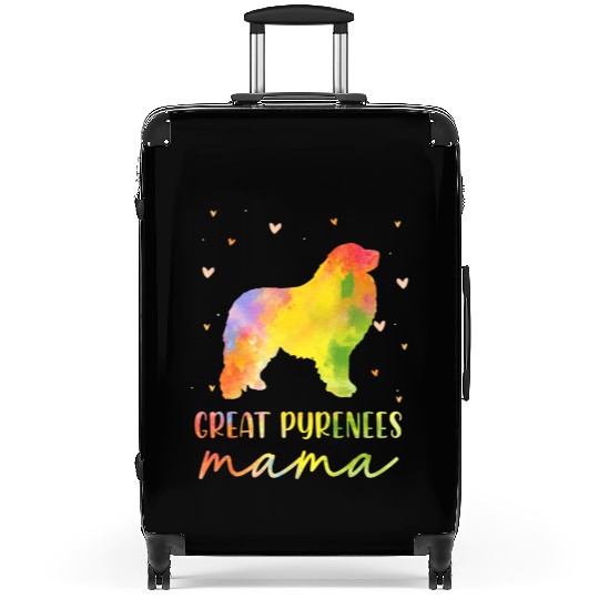 Great Pyrenees Mom Colorful Great Pyrenees Gifts Suitcases