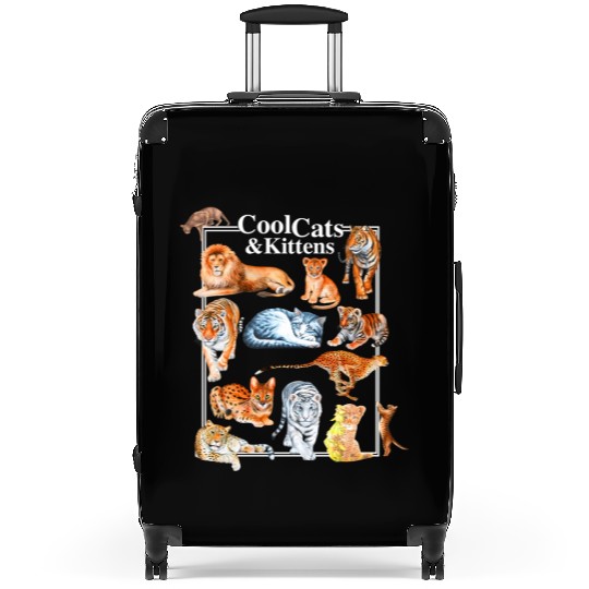 Cats And Kittens Tiger Lion Leopard Felines Suitcases