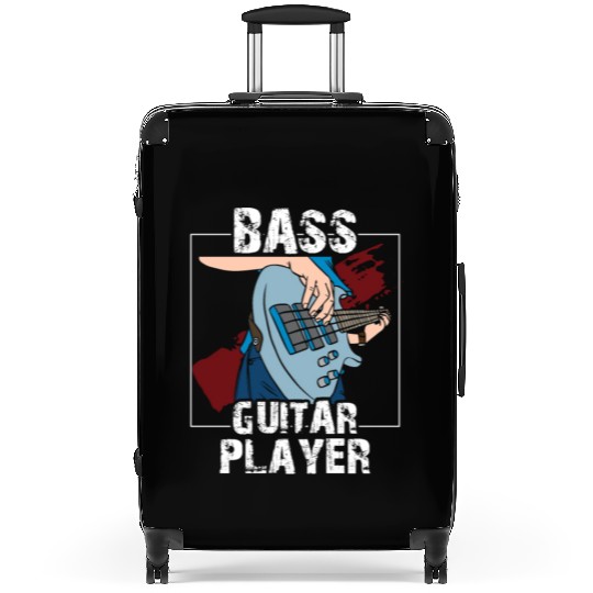 Bass Guitar Player Band Musician Music Suitcases