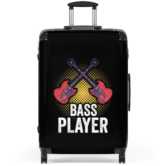 Bass Player Music Guitar Band Musician Suitcases