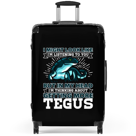 Tegu Lizard I Might Look Like Im Listening To You Suitcases