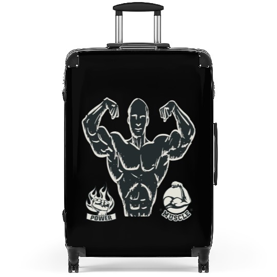 workout and gym power Suitcases for athletic men