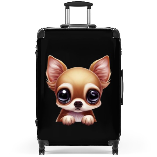 Charming Chihuahua Portrait Suitcases