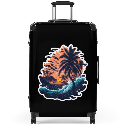Sun, Beach and Wanderlust: Traveling Lover Suitcases