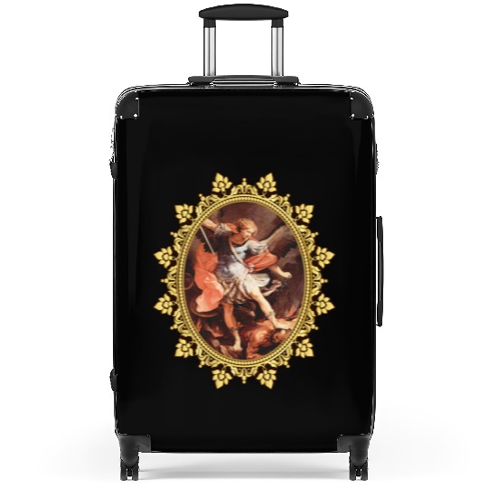 St. Michael the Archangel Icon Dragon Catholic Ang Suitcases