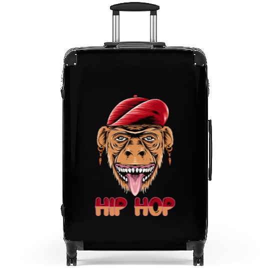 Hip hop monkey head Suitcases