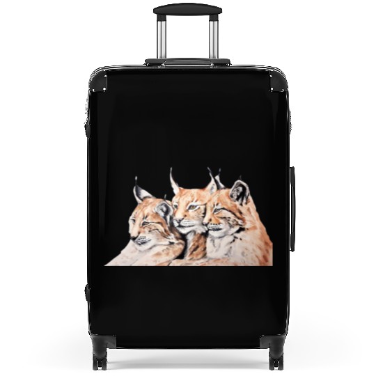 Design of lion cubs, king of the forest Suitcases