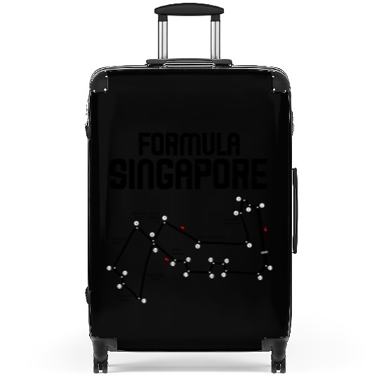 Formula Singapore Racing Circuit Car Map Grand Suitcases