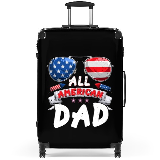 All American Dad US Patriots Fathers America Party Suitcases