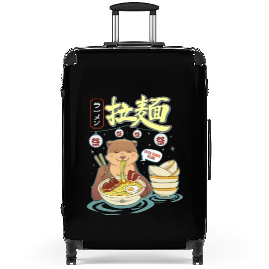 Otter ramen please funny Japanese anime kawaii Suitcases