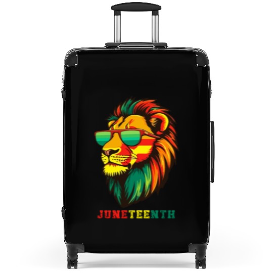 Lion Juneteenth African American Black History Suitcases