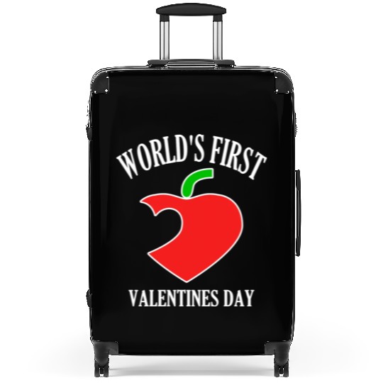Funny Worlds First Valentines Day 80s nostalgia Suitcases
