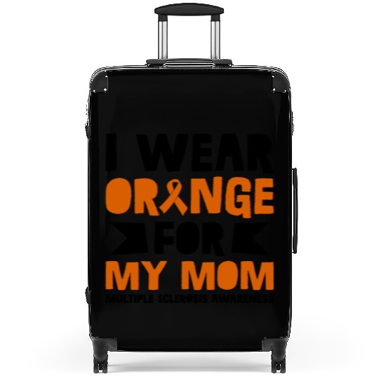 I Wear Orange For My Mom Multiples Sclerosis Suitcases
