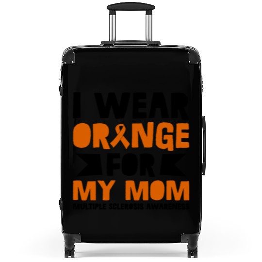 I Wear Orange For My Mom Multiples Sclerosis Suitcases