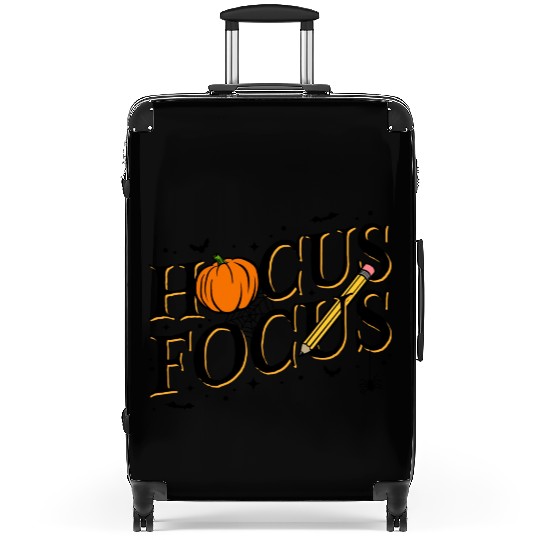 Funny Hocus Focus Teacher Appreciation Halloween Suitcases